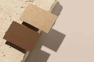 石头背景高档轻奢名片样机