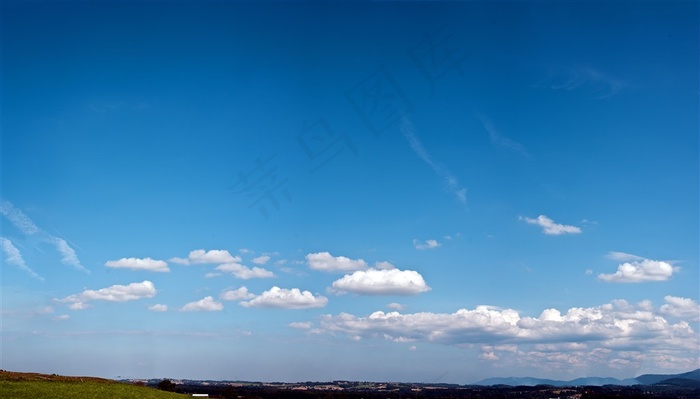 蓝天白云天空背景