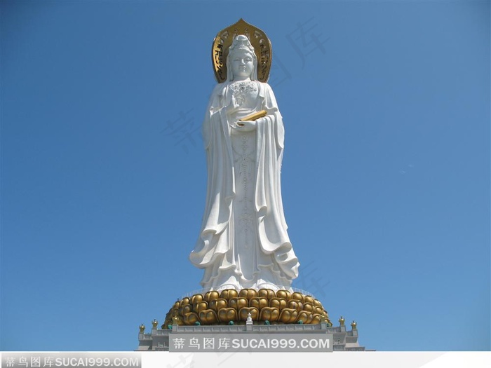 三亚南海108米观音雕塑图片