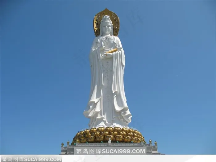 三亚南海108米观音雕塑图片