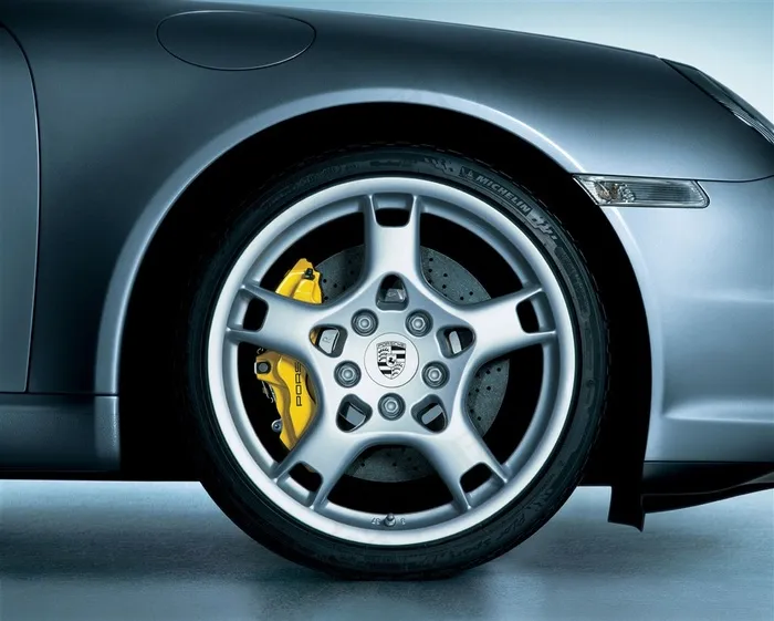 保时捷911Carrera997轮毂特写