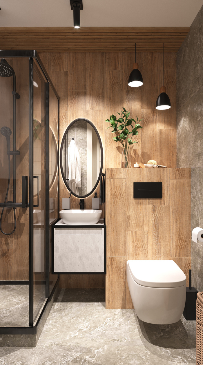 浴室现代简约风格特写场景近景(12)