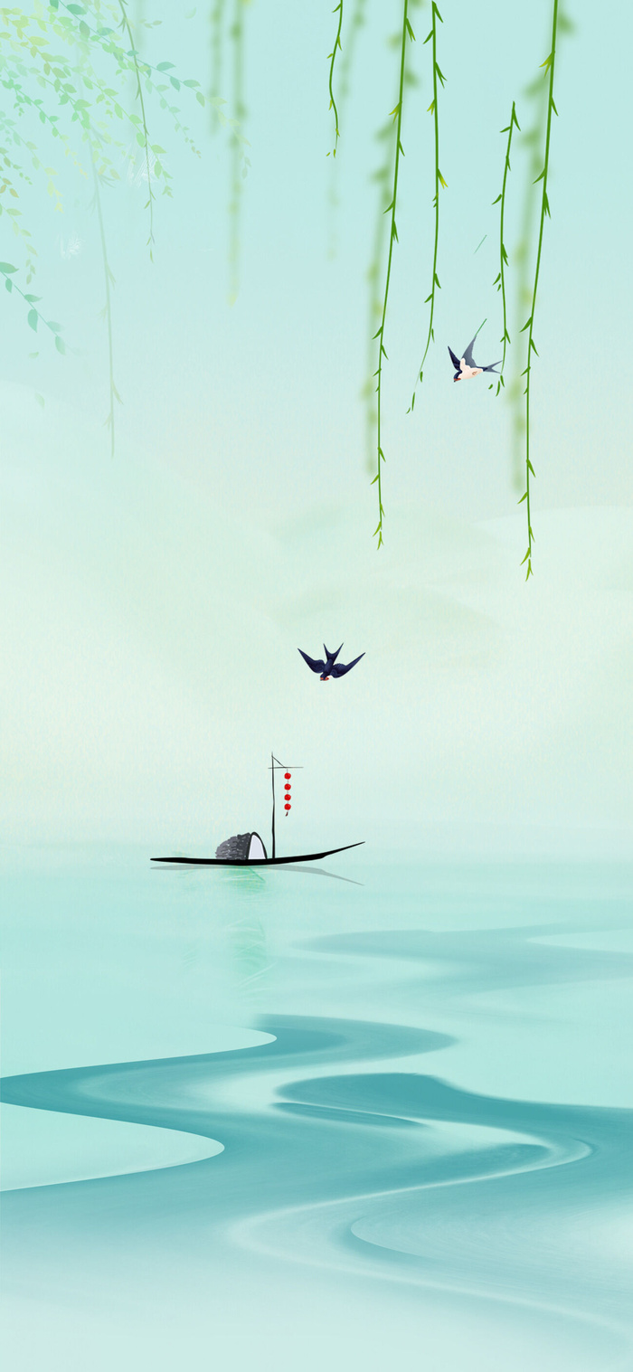 二十四24节气春分海报设计地产企业推广宣传插画节日psd素材模版