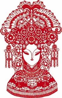 少数民族剪纸 剪纸风元素