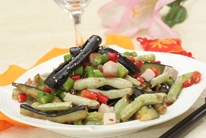 小炒茄条