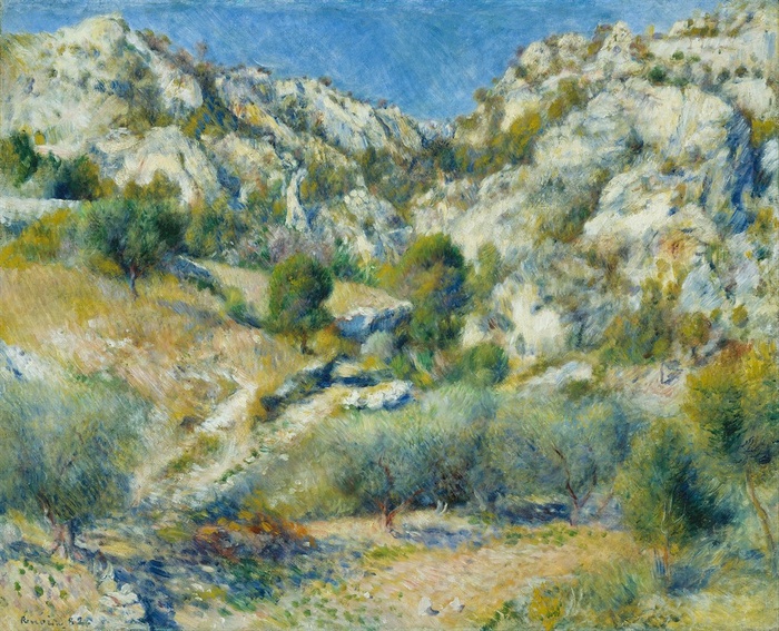 雷诺阿绘画风景作品素材