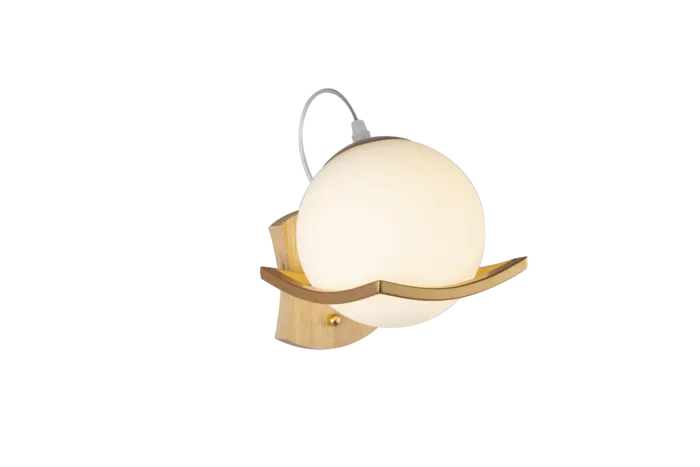 免扣创意个性金色玻璃壁灯