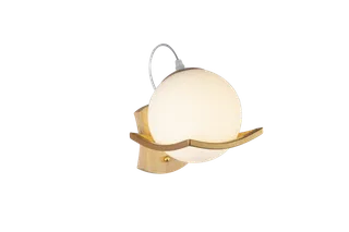 免扣创意个性金色玻璃壁灯