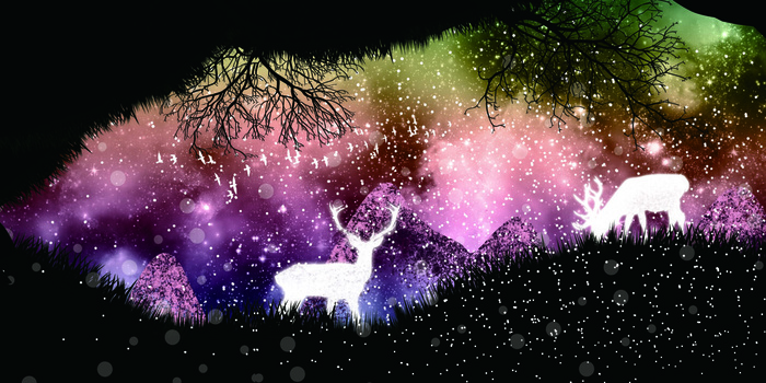 北欧抽象画紫色装饰画