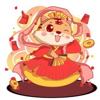 可爱2022年虎年吉祥物卡通形象新年海报元素AI矢量图PSD分层设计素材