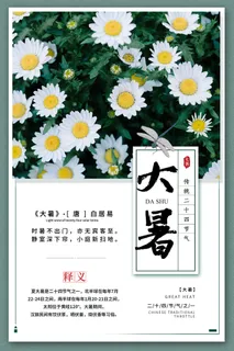 二十四节气大暑海报 二十四节气大暑海报