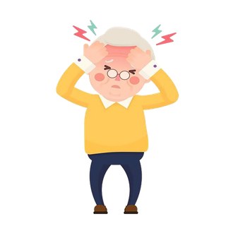 头昏头疼头痛免抠素材