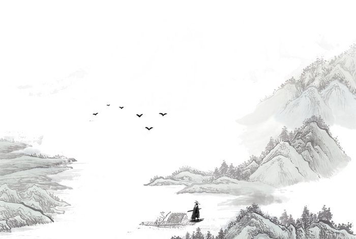 山水画线条