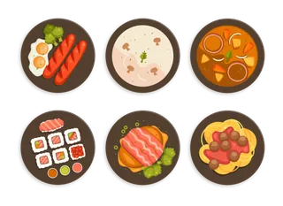 简约风厨房料理卡通素材图片PNG免扣 (41)