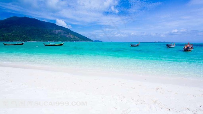 海边沙滩高清风景图片