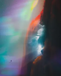 绿色极光壁纸图片