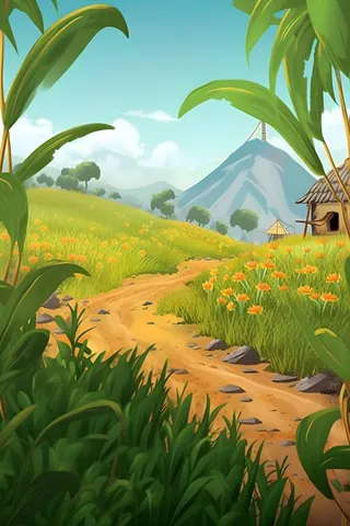 秋季农田丰收金黄背景