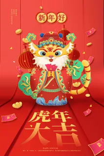 虎年 2022虎年海报