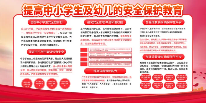 安全教育5psd模版下载