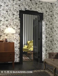 欧美室内效果图门