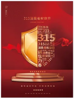 315简约创意海报