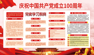 庆祝中国共产党展板户外宣传