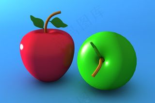 3D卡通苹果图片