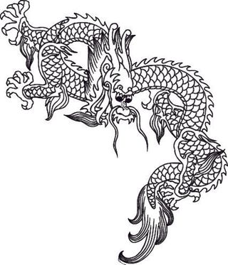 传统中国风古典宫廷龙凤吉祥喜庆图案图腾纹样矢量图设计素材