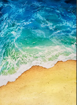 夏天海滩大海背景