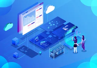 商务2.5D未来科技商务素材