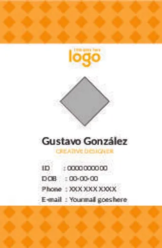 黄点工作证名片