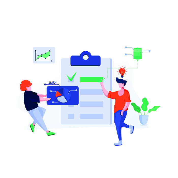 扁平化人物场景办公互联网等距ai矢量设计网页海报UI素材插画