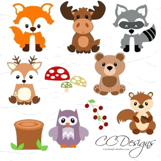 野生动物卡通素材