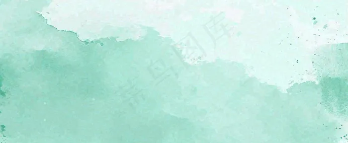 绿色水彩斑驳背景(1712x704)