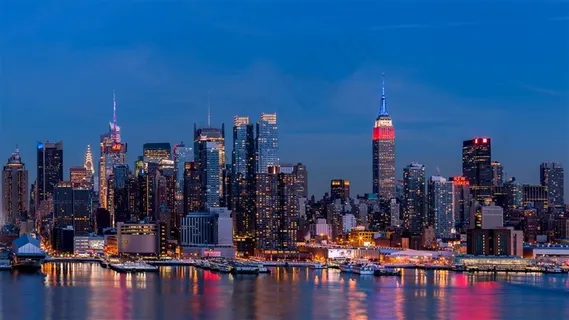 纽约帝国大厦夜景 纽约帝国大厦夜景