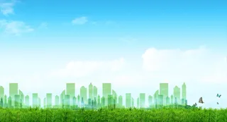 绿色城市背景图