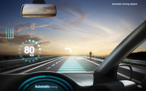 未来自动驾驶海报PSD分层素材
