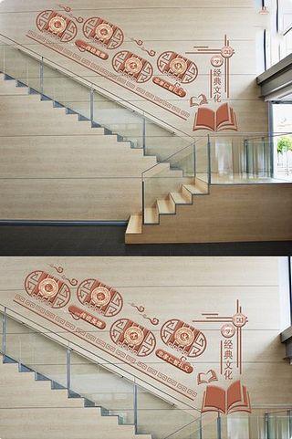 校园图书馆文化墙