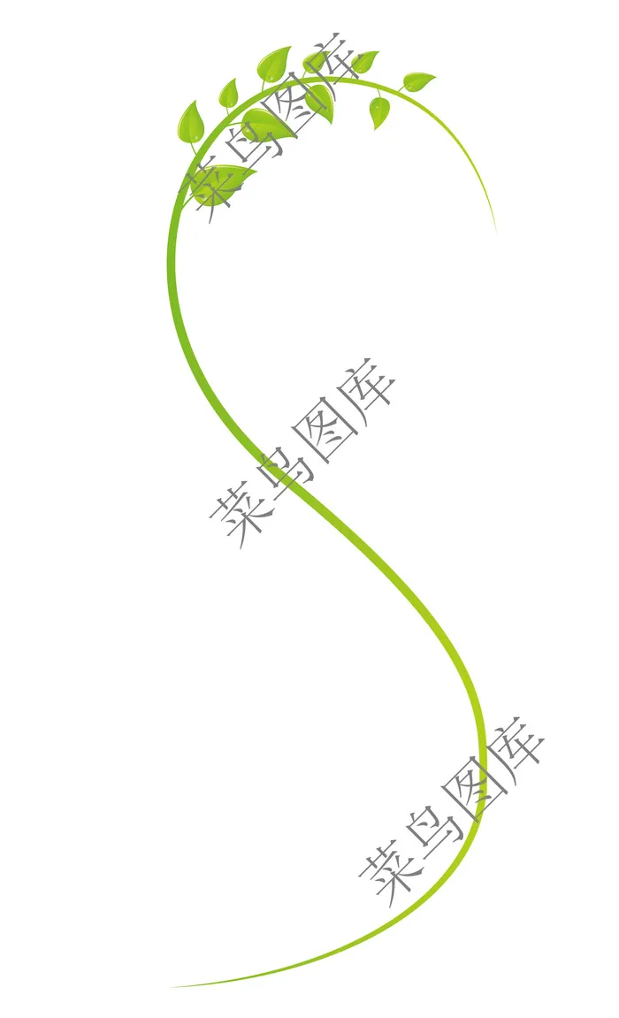 绿叶藤蔓矢量图ai矢量模版下载