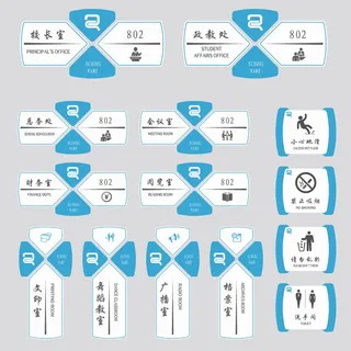 简约型学校专用导视牌