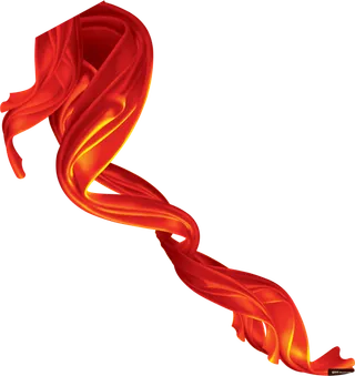 红色飘带免扣素材