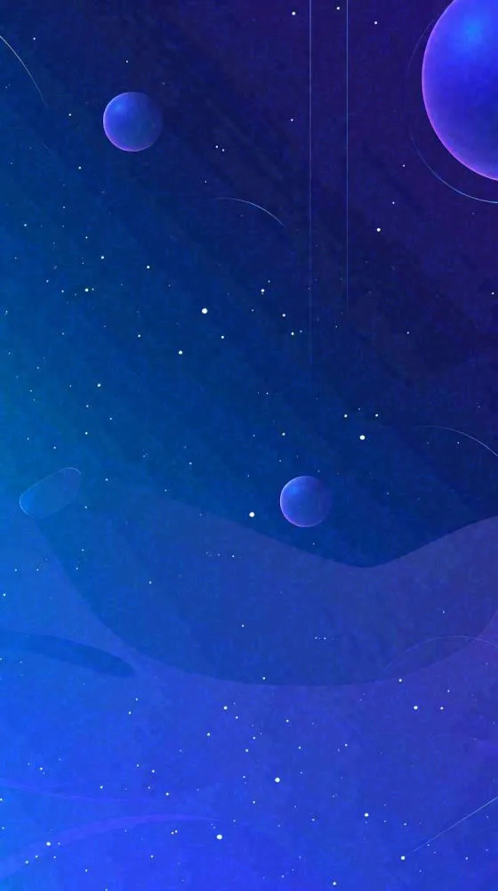 蓝紫色渐变星空科幻简约背景(816x1456)