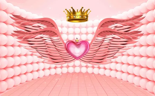 网红直播间翅膀背景墙