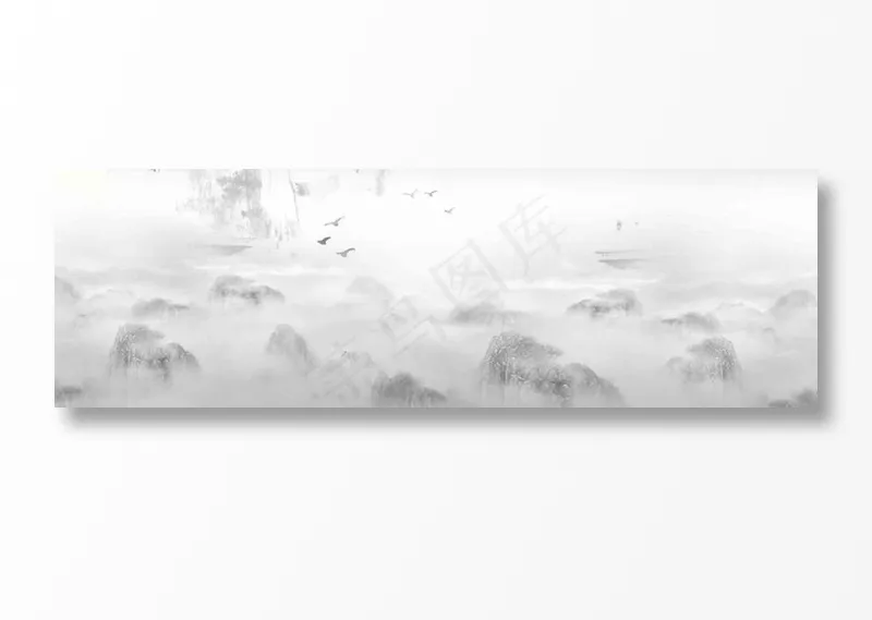 复古中国风古风国画背景素材psd模版下载