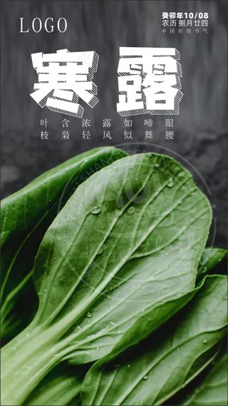 蔬菜 寒露海报