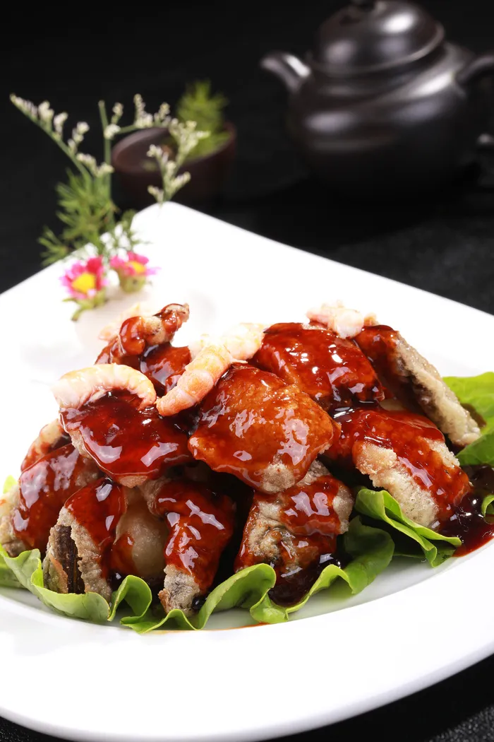 虾爆鳝背 (2)