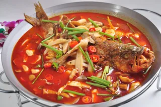 平锅鲈鱼  48元份