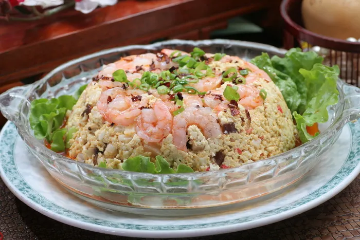 虾仁豆腐18元