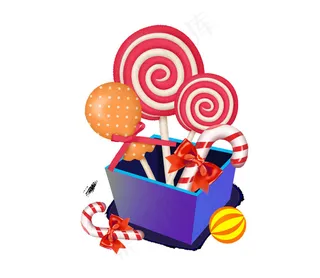 61儿童节卡通糖果礼物主题psd源文件