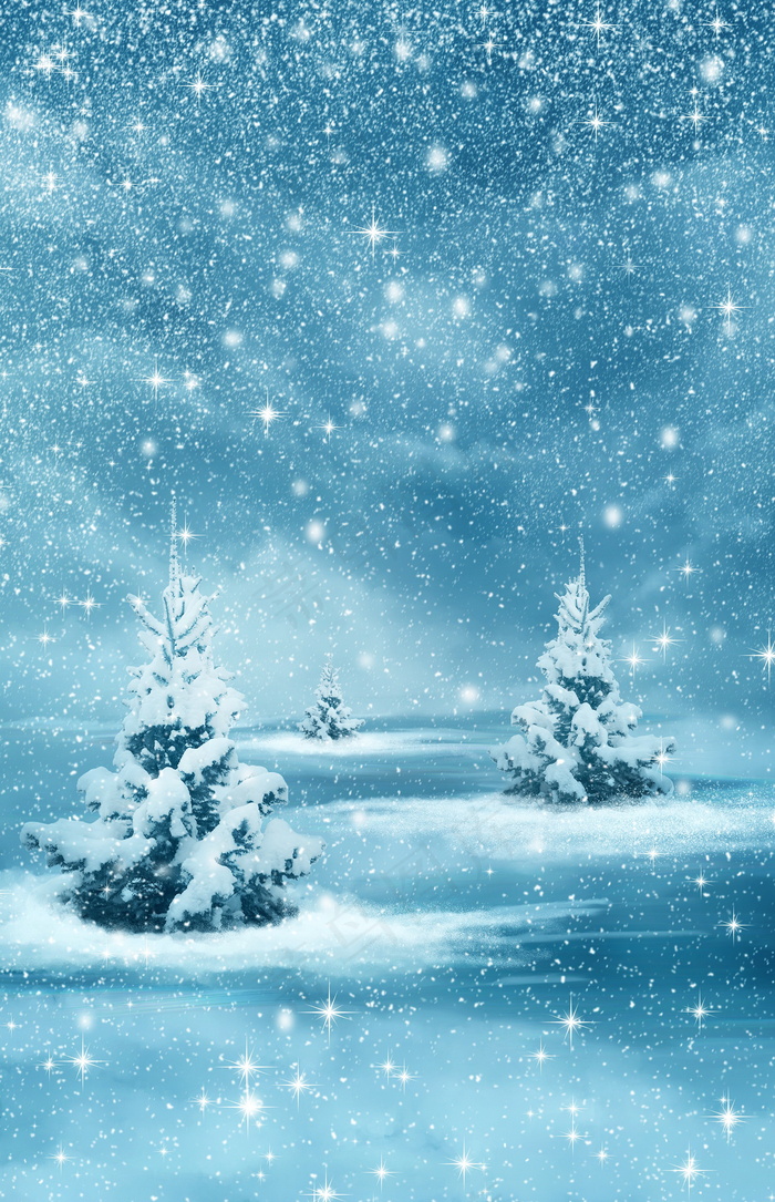 梦幻雪背景图片